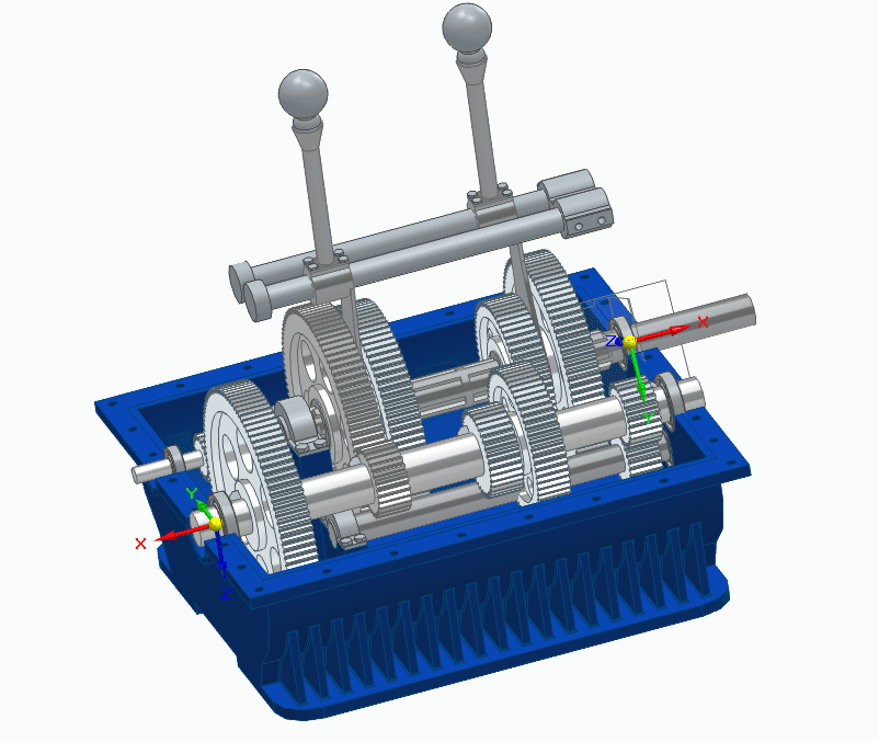 Gear box design for a Compost mixer